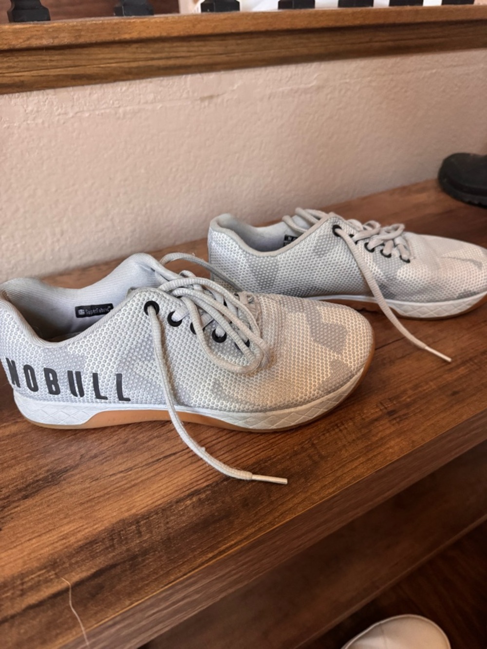 NOBULL Light Gray Mesh Trainer with Gum Sole
